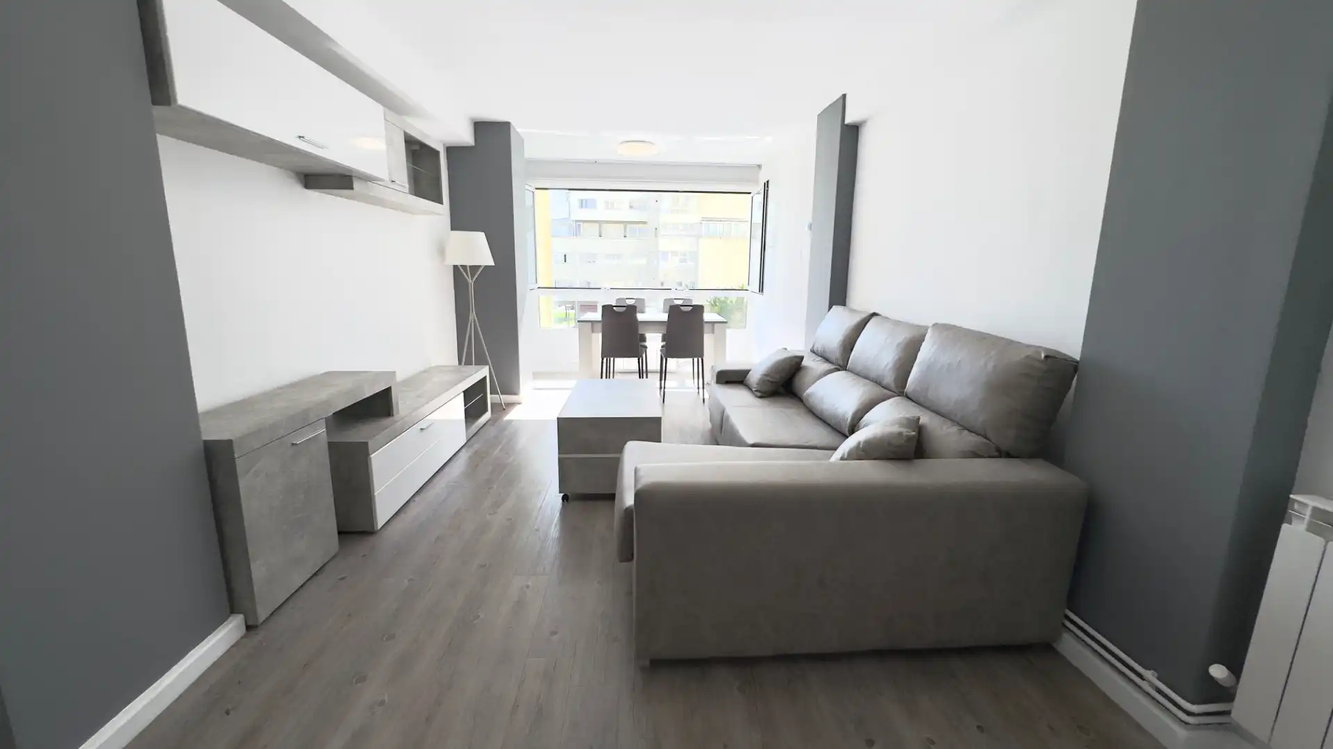 Living room of Flat for sale in Ferrol  with Heating, Furnished and Oven