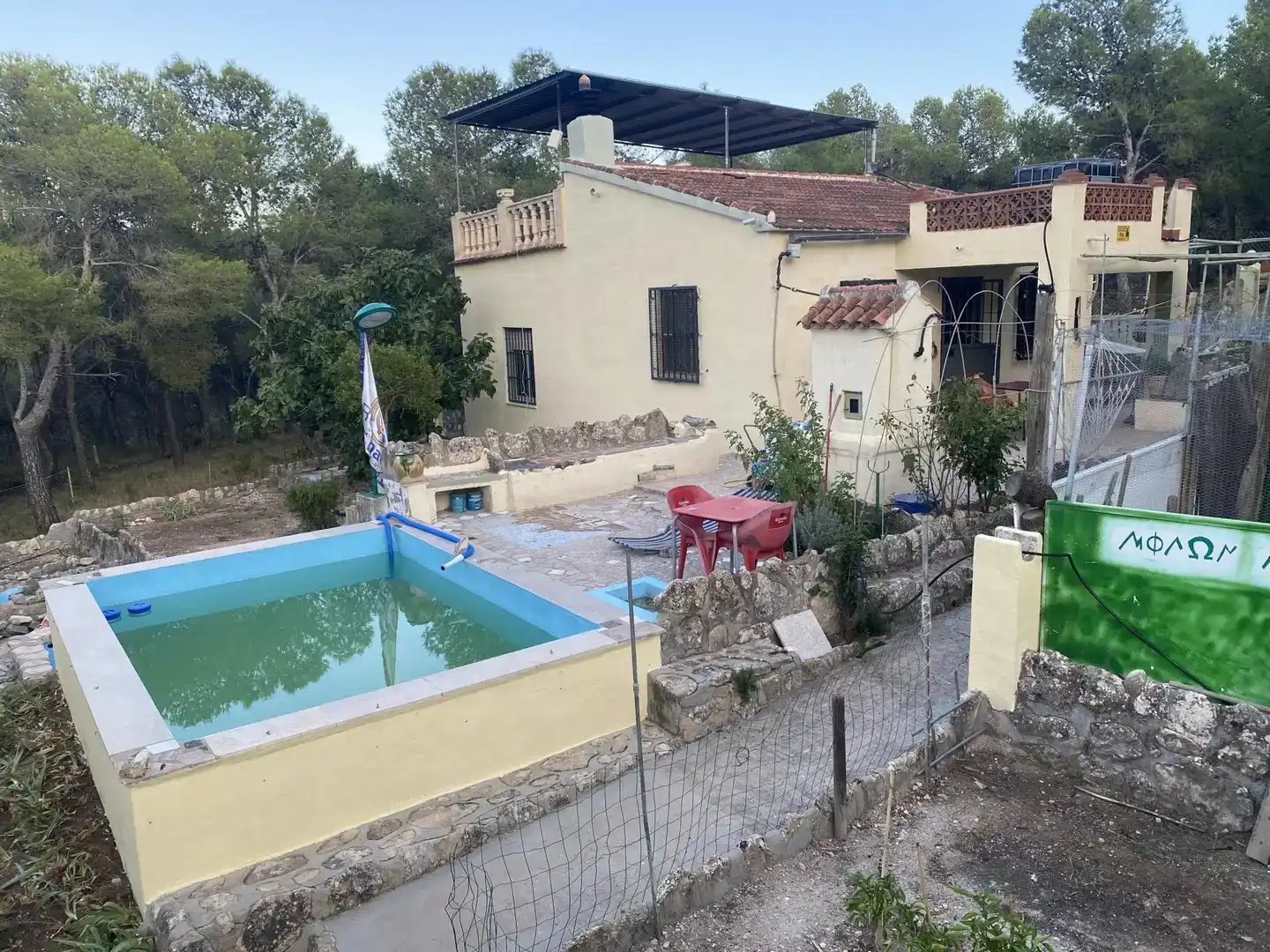 Schwimmbecken von Country house zum Verkauf in Castalla mit Schwimmbad und Balkon
