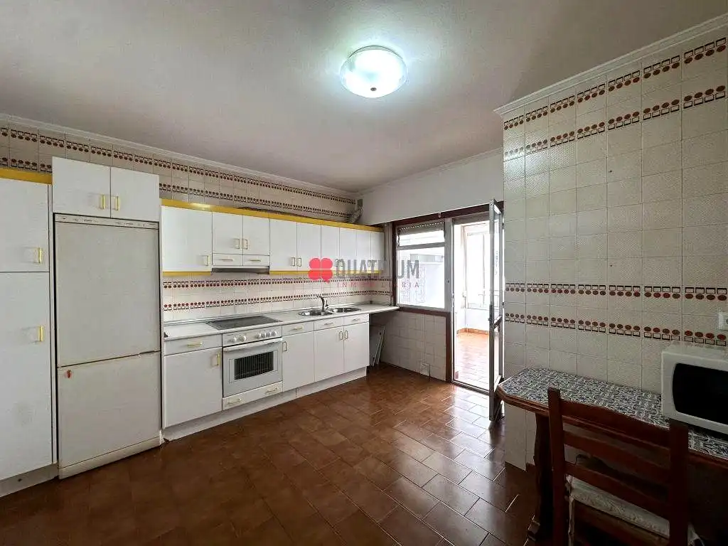 Kitchen of Flat for sale in Ourense Capital   with Heating, Terrace and Storage room