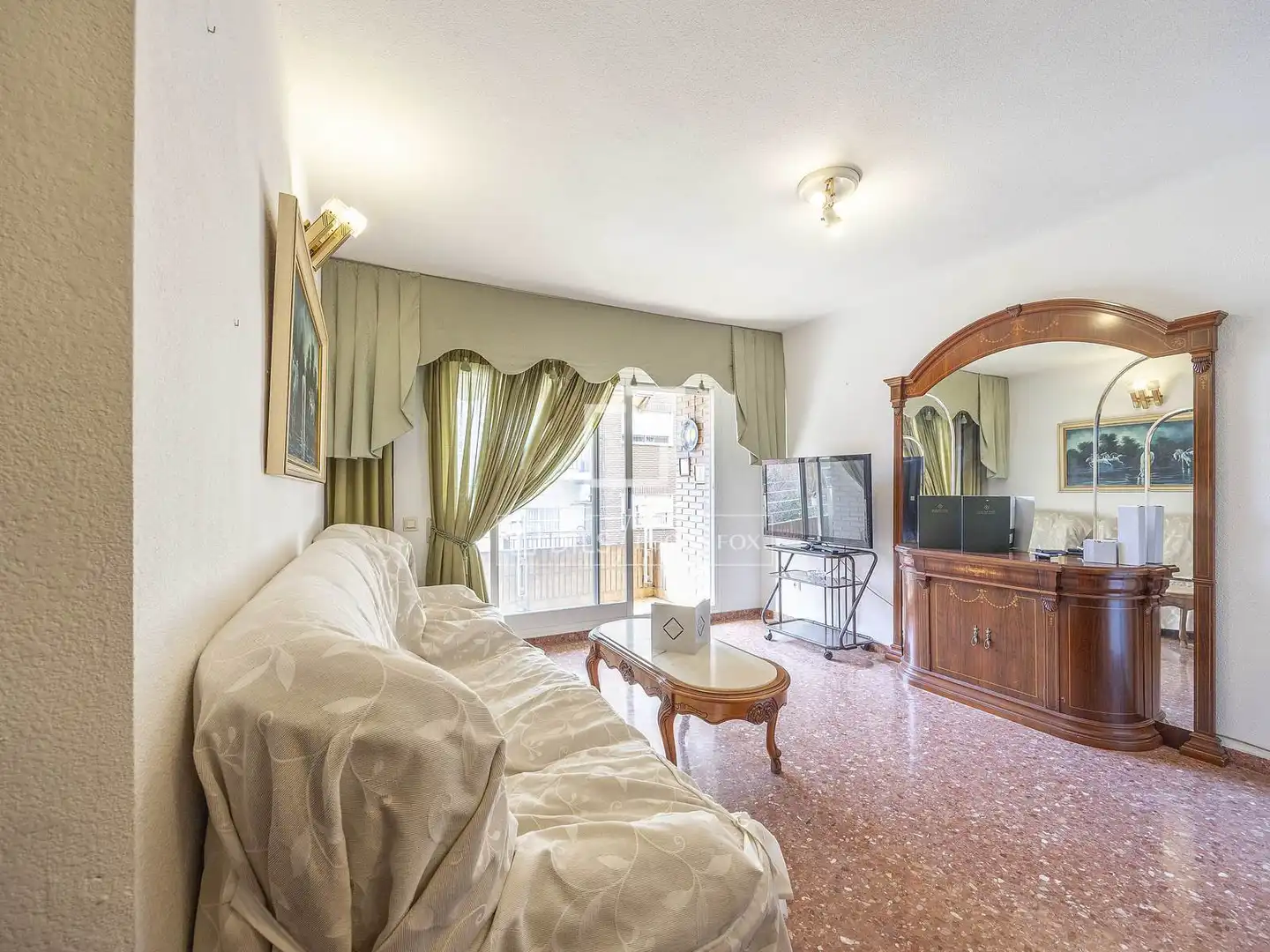 Wohnzimmer von Wohnung zum Verkauf in Valencia mit Klimaanlage, Möbliert und Balkon