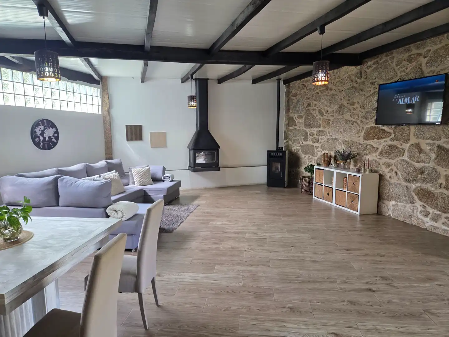 Wohnzimmer von Einfamilien-Reihenhaus zum Verkauf in Alfoz mit Heizung, Privatgarten und Abstellraum