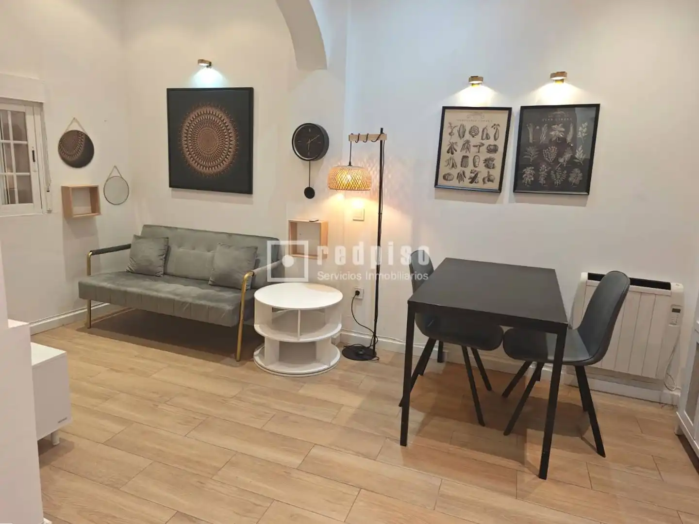 Sala d'estar de Apartament de lloguer en Madrid amb Calefacció i Moblat