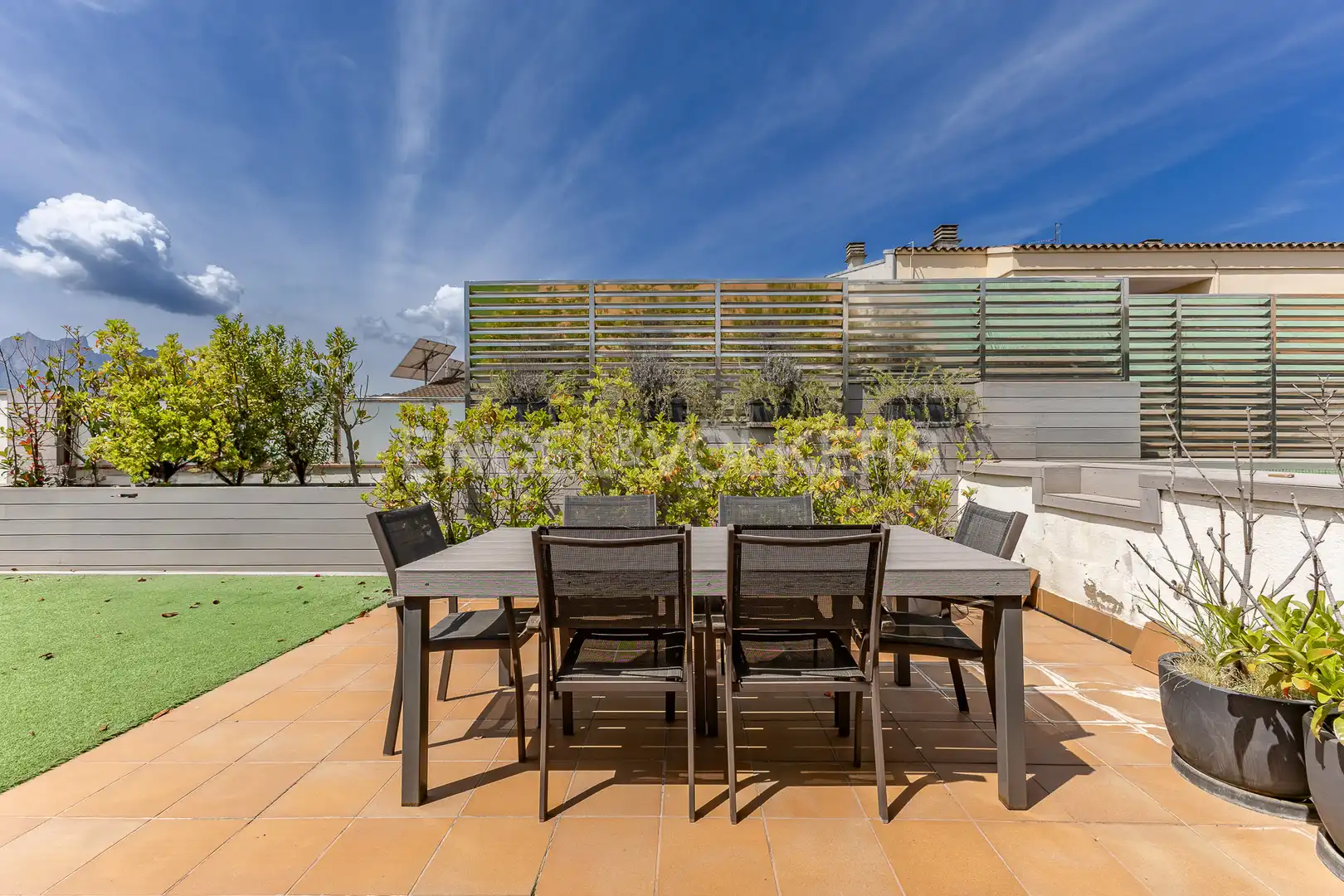 Terraza de Casa o chalet de alquiler en Sant Vicenç de Castellet con Calefacción, Piscina y Amueblado