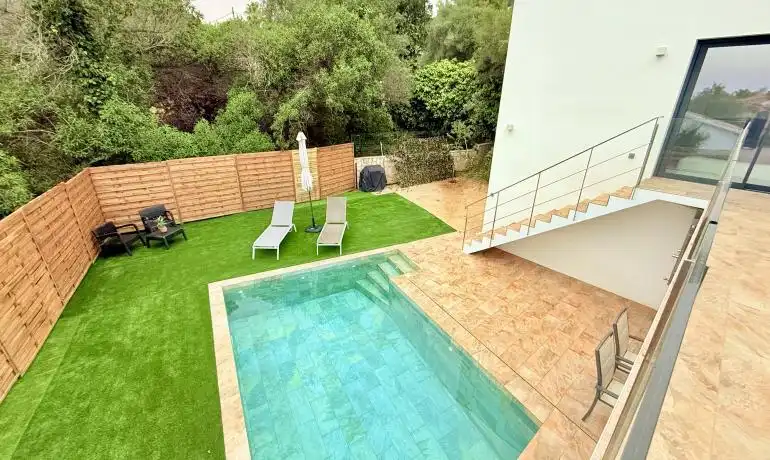 Piscina de Casa o xalet en venda en Roses amb Calefacció, Jardí privat i Terrassa