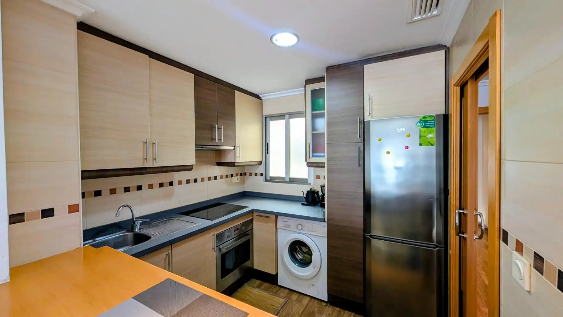 Kitchen of Flat for rent in Elche / Elx  with Air Conditioner, Terrace and Furnished