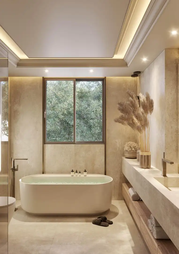 Baño de Planta baja en venta en Estepona con Aire acondicionado, Jardín privado y Terraza
