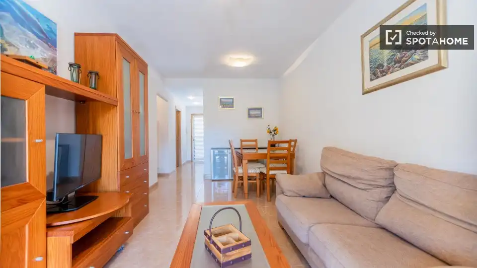 Sala de estar de Piso de alquiler en Puçol con Aire acondicionado, Calefacción y Amueblado