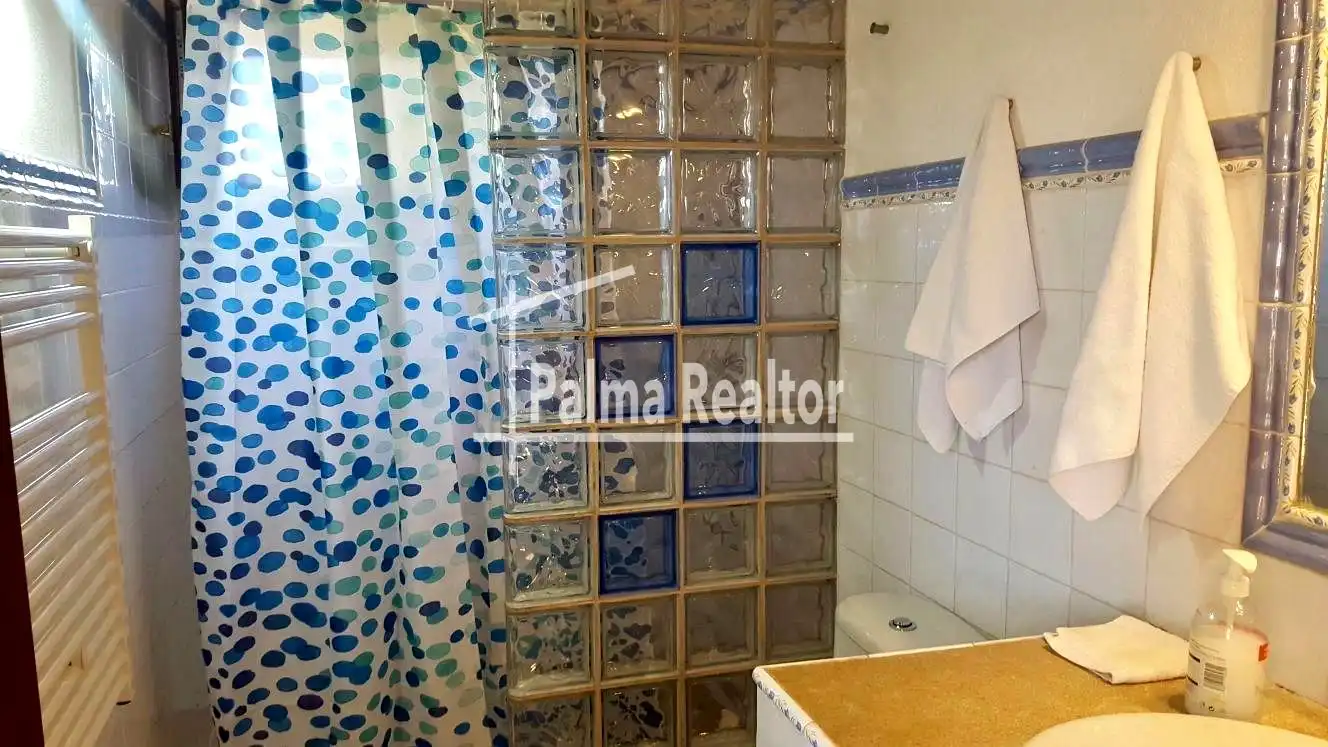 Baño de Finca rústica en venta en Binissalem con Calefacción, Jardín privado y Terraza