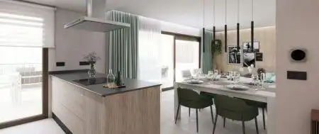 Cocina de Apartamento en venta en Istán con Terraza