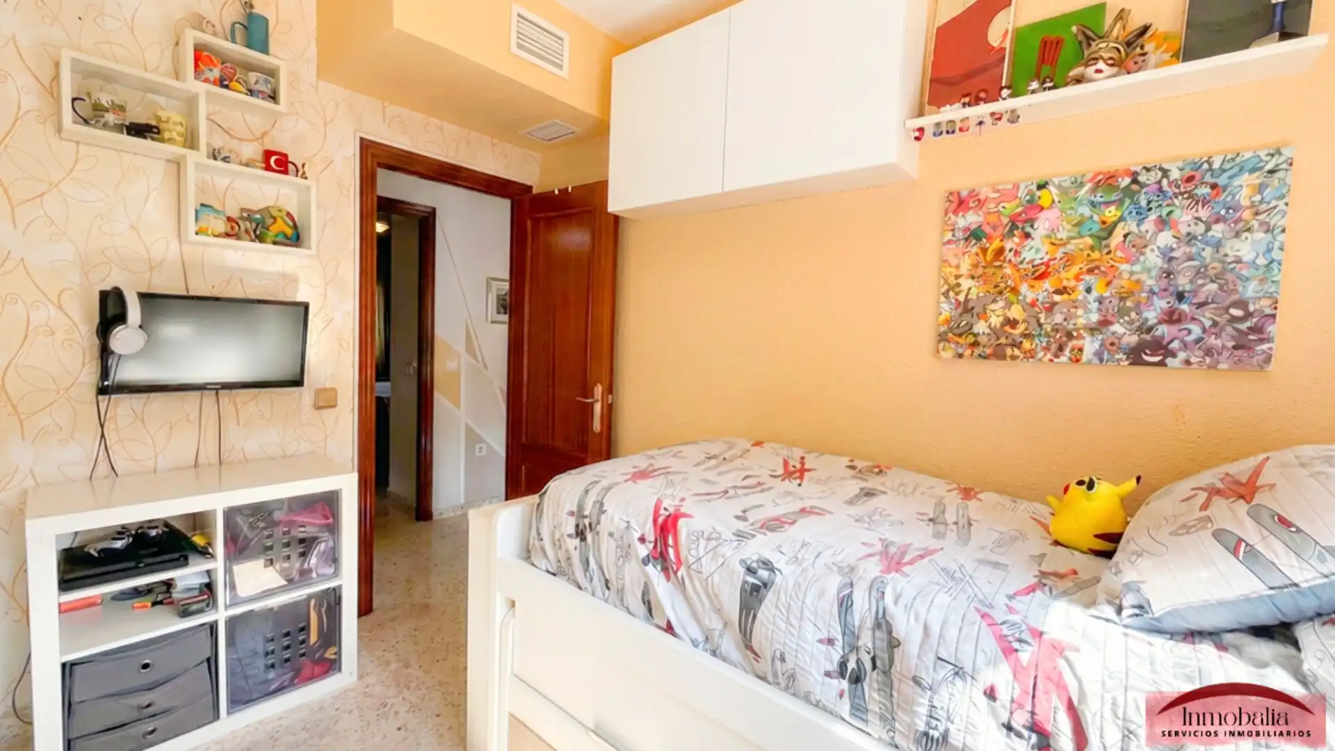 Schlafzimmer von Wohnung zum Verkauf in Sevilla mit Klimaanlage und Terrasse