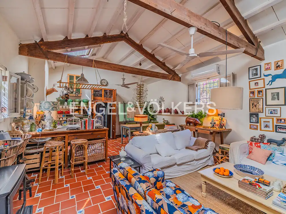 Sala d'estar de Casa o xalet en venda en Elche / Elx amb Calefacció, Jardí privat i Terrassa