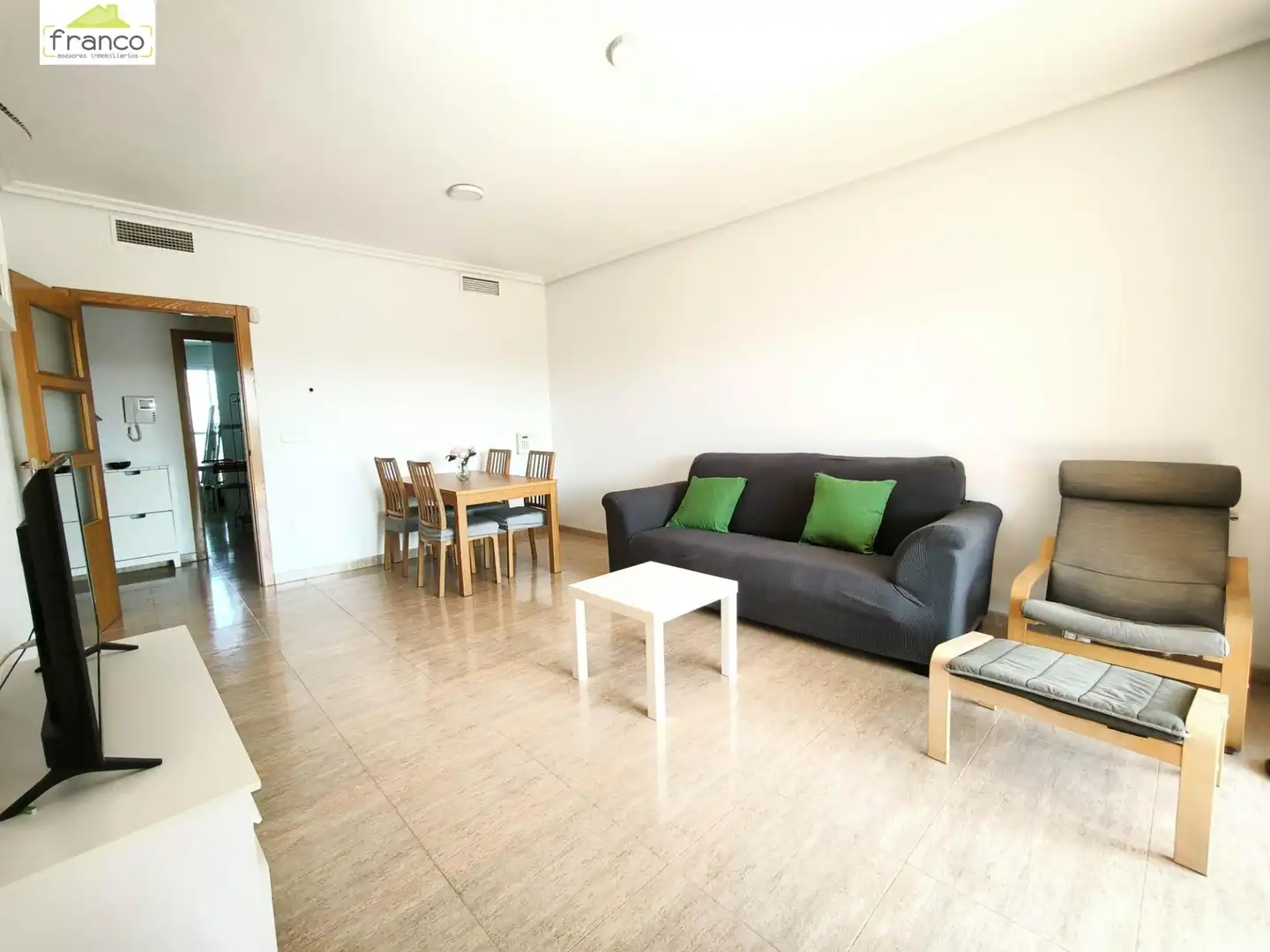 Living room of Flat for sale in Murcia  with Air Conditioner, Terrace and Furnished
