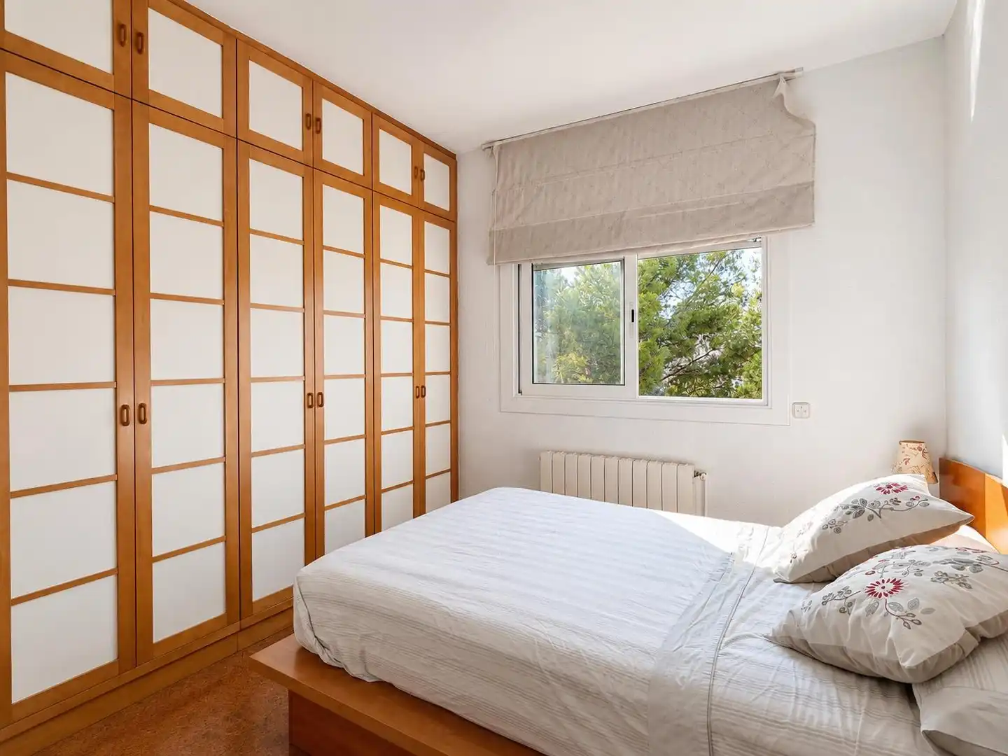Schlafzimmer von Wohnung zum Verkauf in Esplugues de Llobregat mit Klimaanlage, Parkett und Terrasse