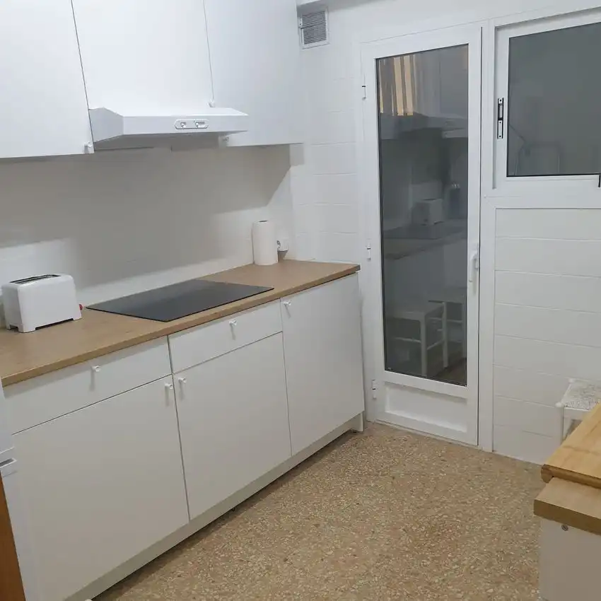 Küche von Wohnung zur Miete in Valencia mit Klimaanlage, Terrasse und Möbliert