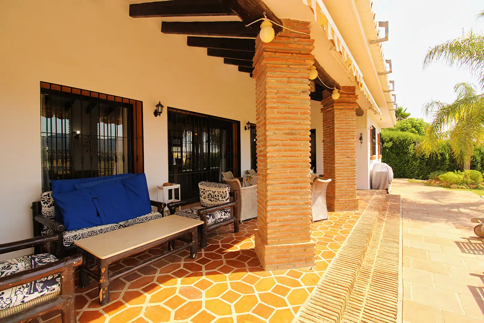 Terraza de Finca rústica en venta en Alhaurín de la Torre con Aire acondicionado, Calefacción y Jardín privado