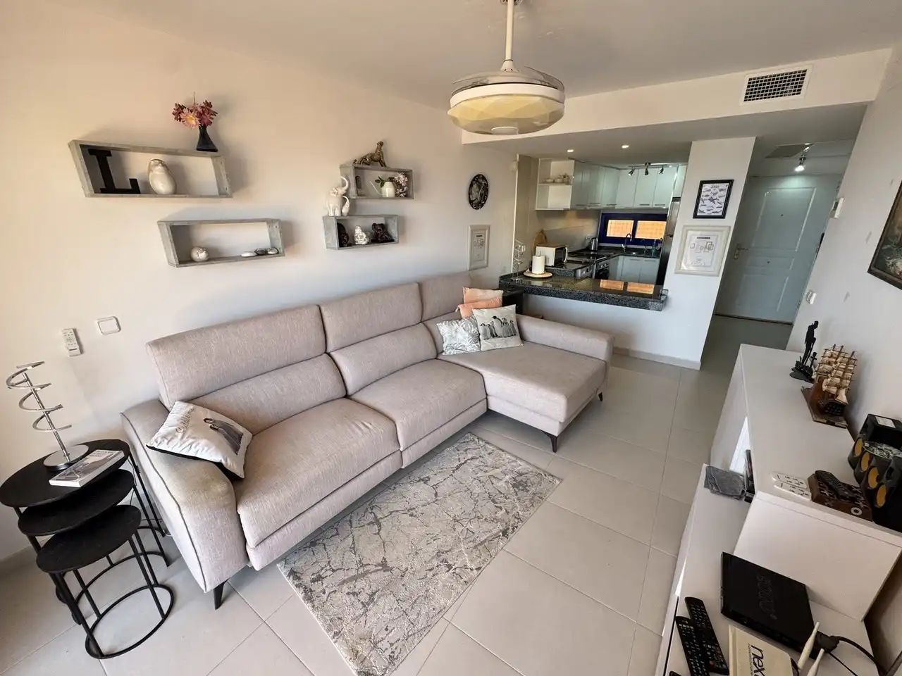 Sala de estar de Apartamento en venta en Mojácar con Aire acondicionado, Terraza y Piscina