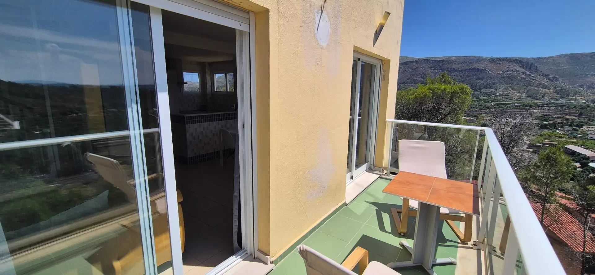 Balcony of Houses for sale in Almiserà  with Air Conditioner, Heating and Private garden