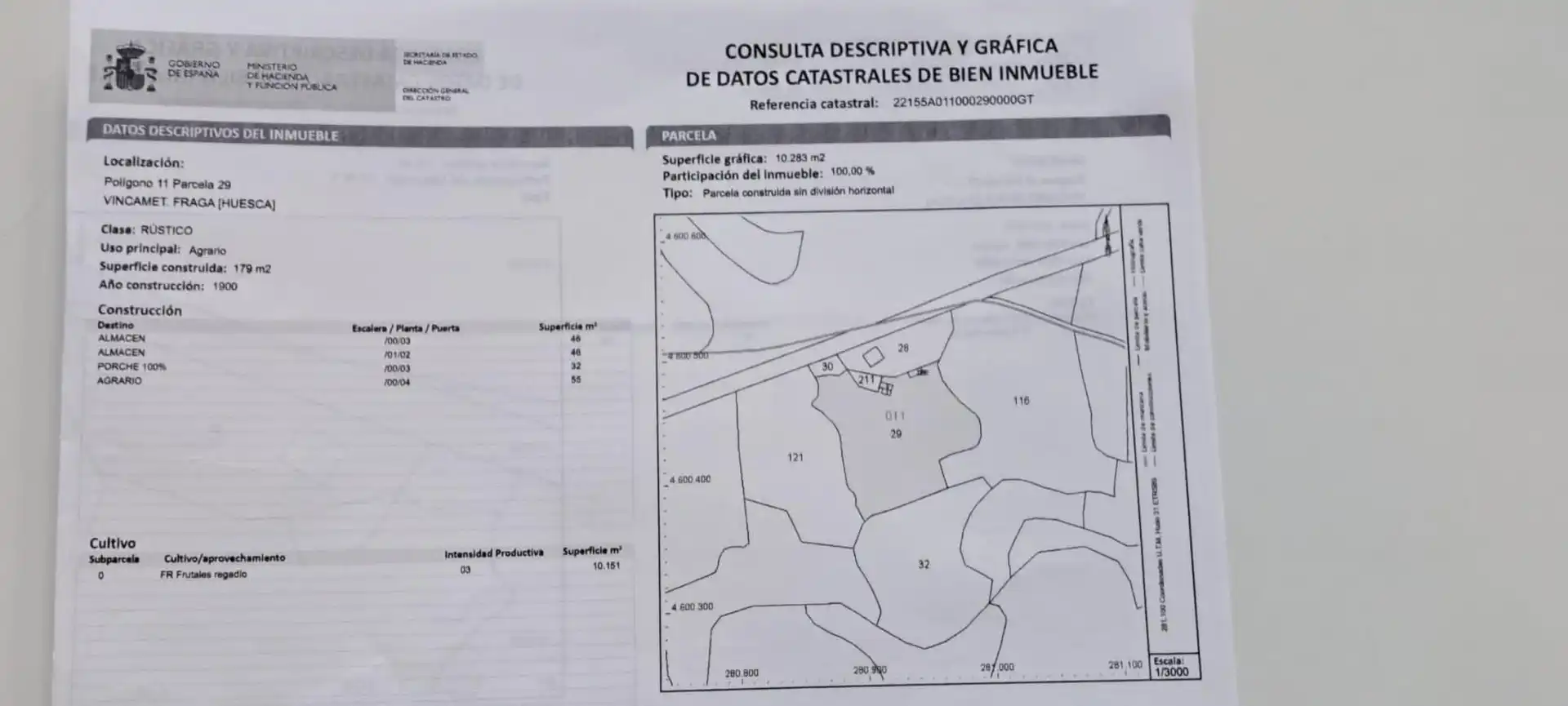 Land for sale in Partida Poligono 011, 22, Fraga