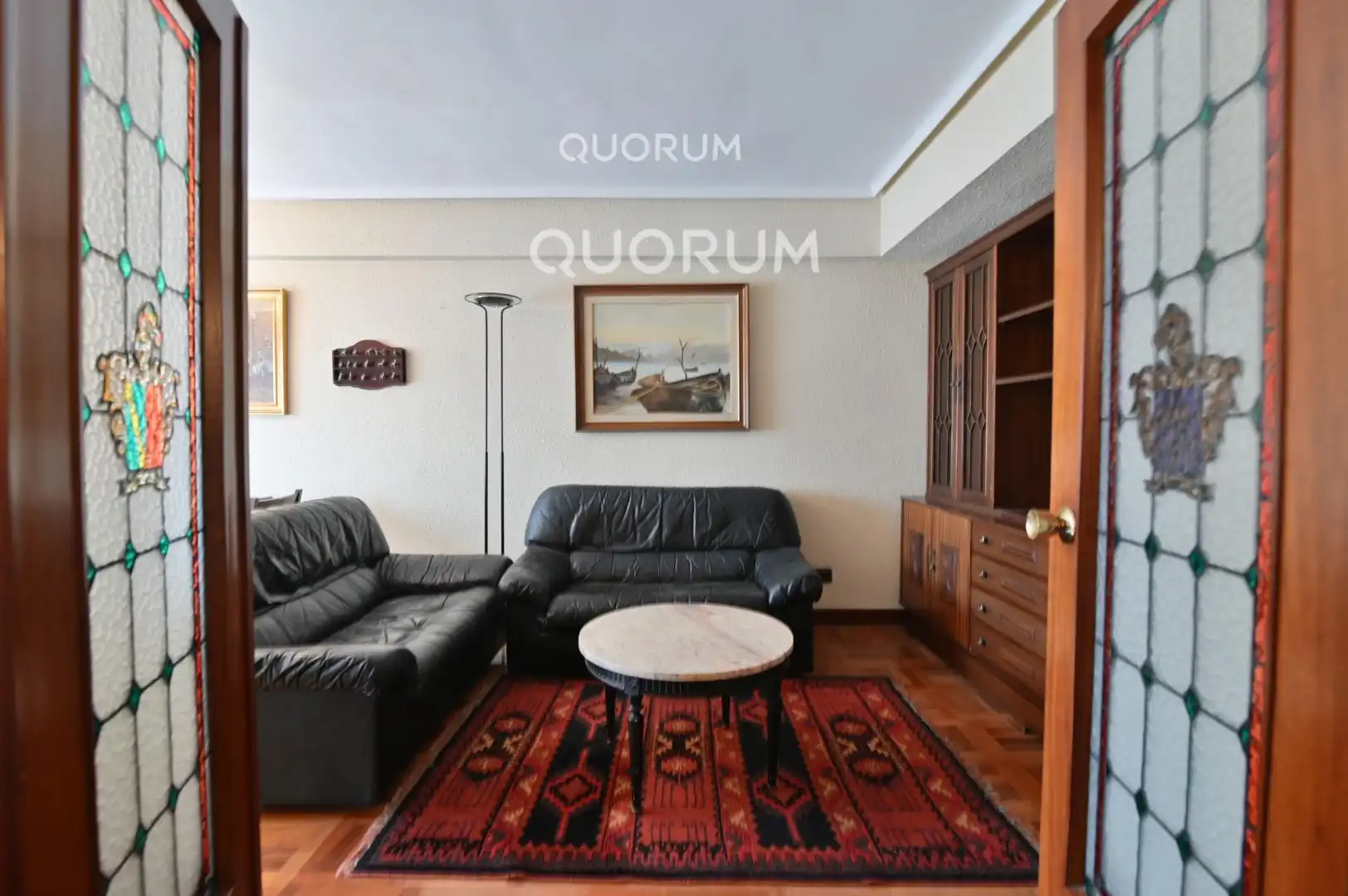 Living room of Flat for sale in Bilbao   with Heating and Furnished