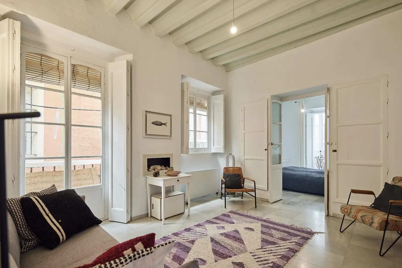Sala de estar de Piso en venta en Cádiz con Balcón