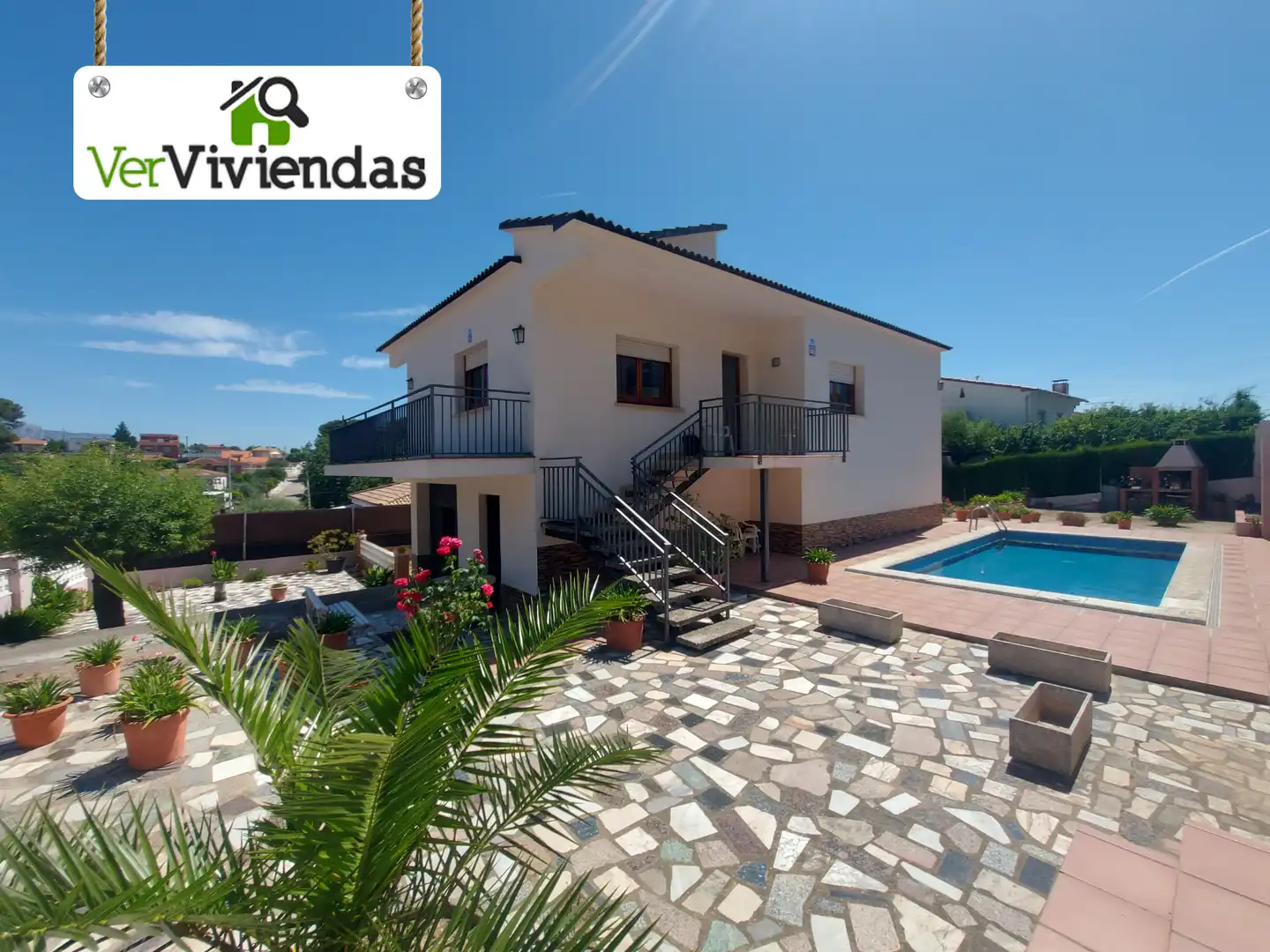 Vista exterior de Casa o xalet en venda en Piera amb Jardí privat, Terrassa i Piscina