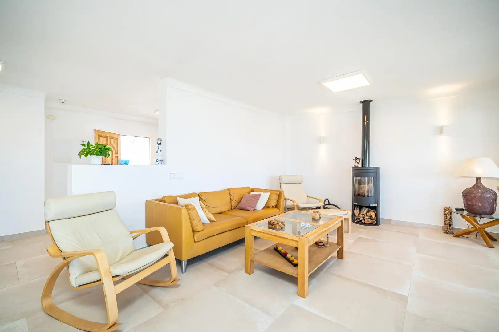 Living room of Houses for rent in Llucmajor  with Air Conditioner, Private garden and Terrace