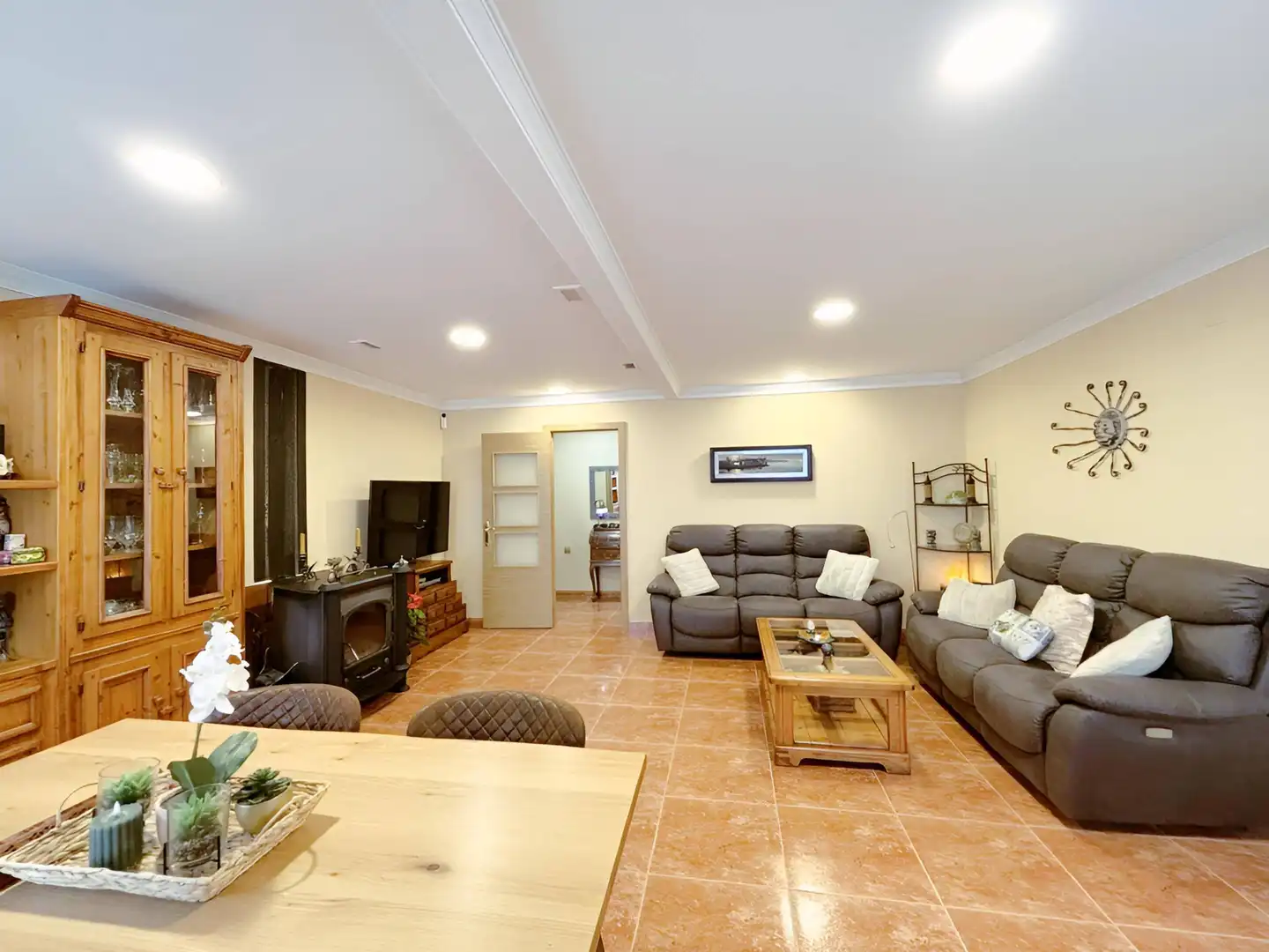 Sala de estar de Casa o chalet en venta en Alicante / Alacant con Aire acondicionado, Jardín privado y Trastero