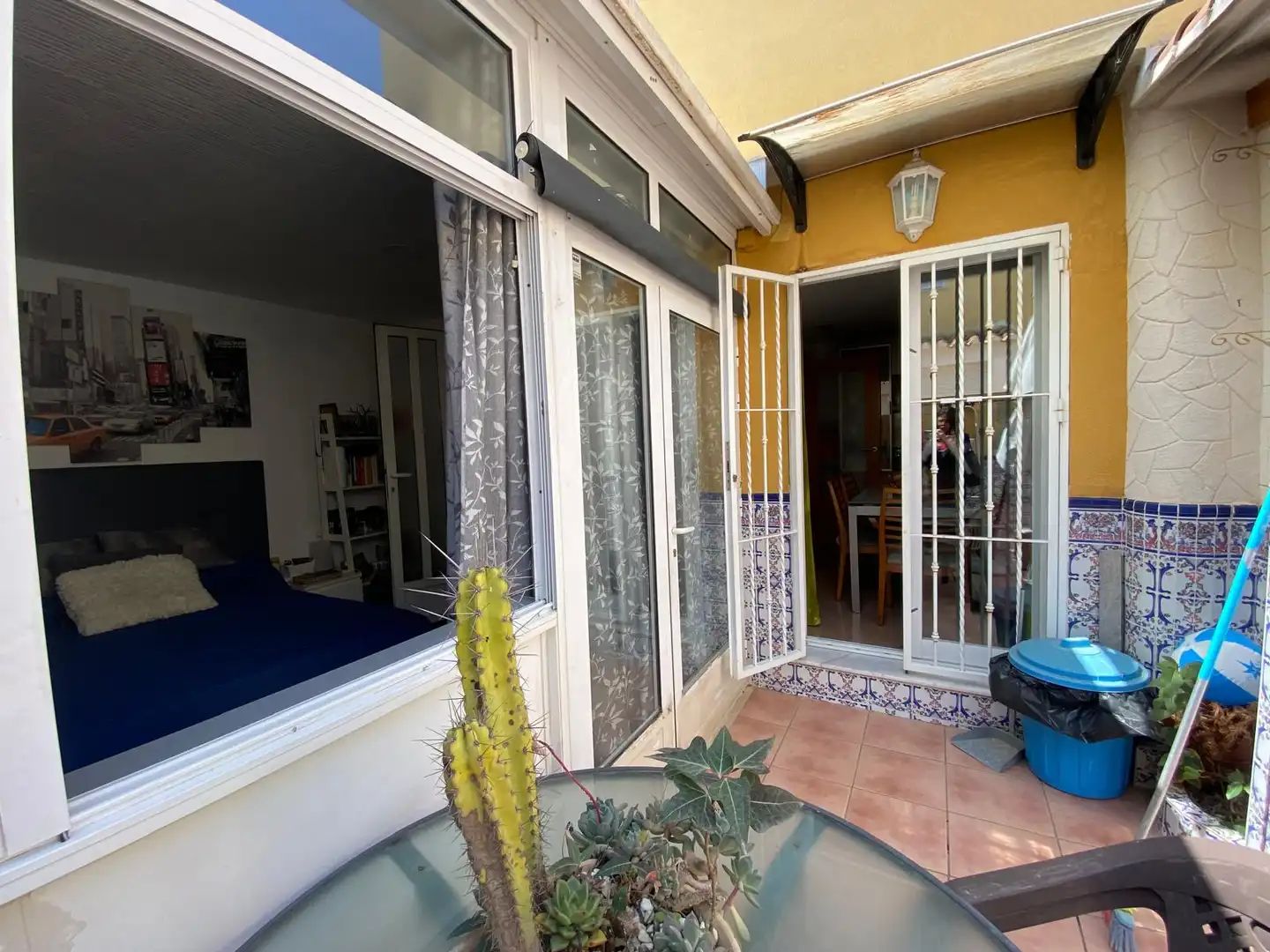 Terrassa de Casa adosada en venda en Bellreguard amb Aire condicionat, Jardí privat i Traster