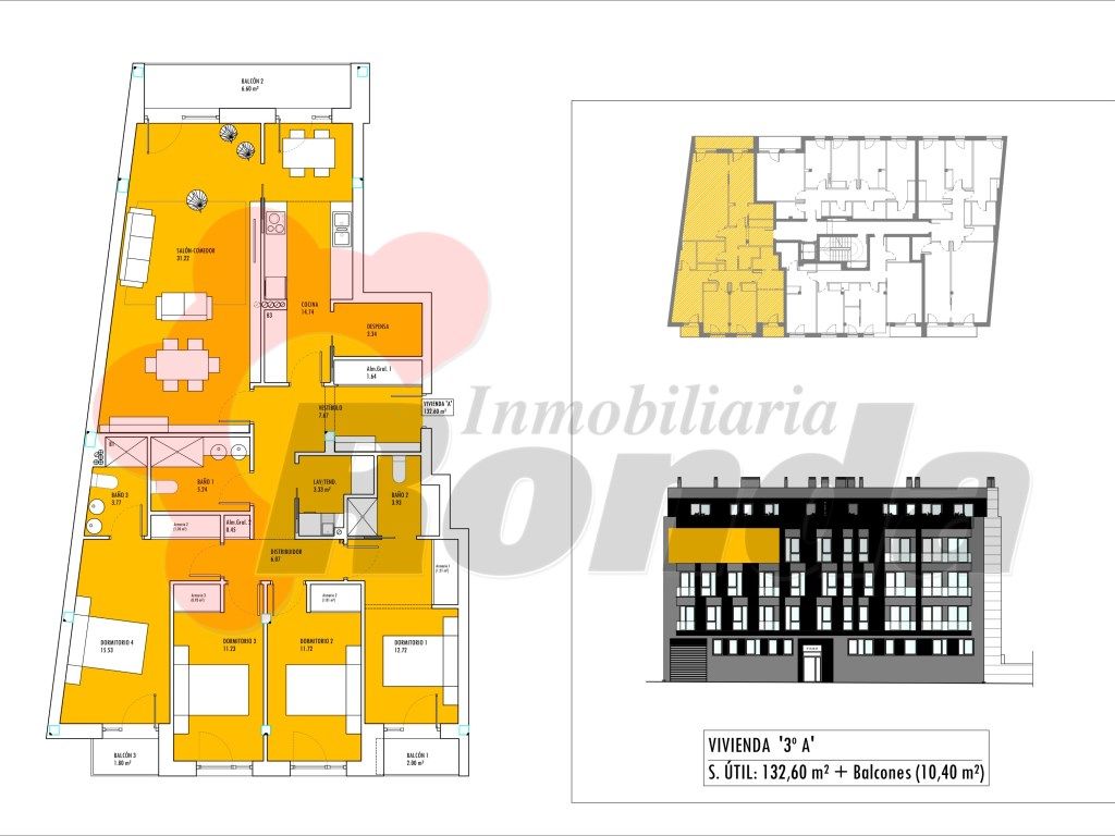 Flat for sale in Lugo Capital  with Terrace