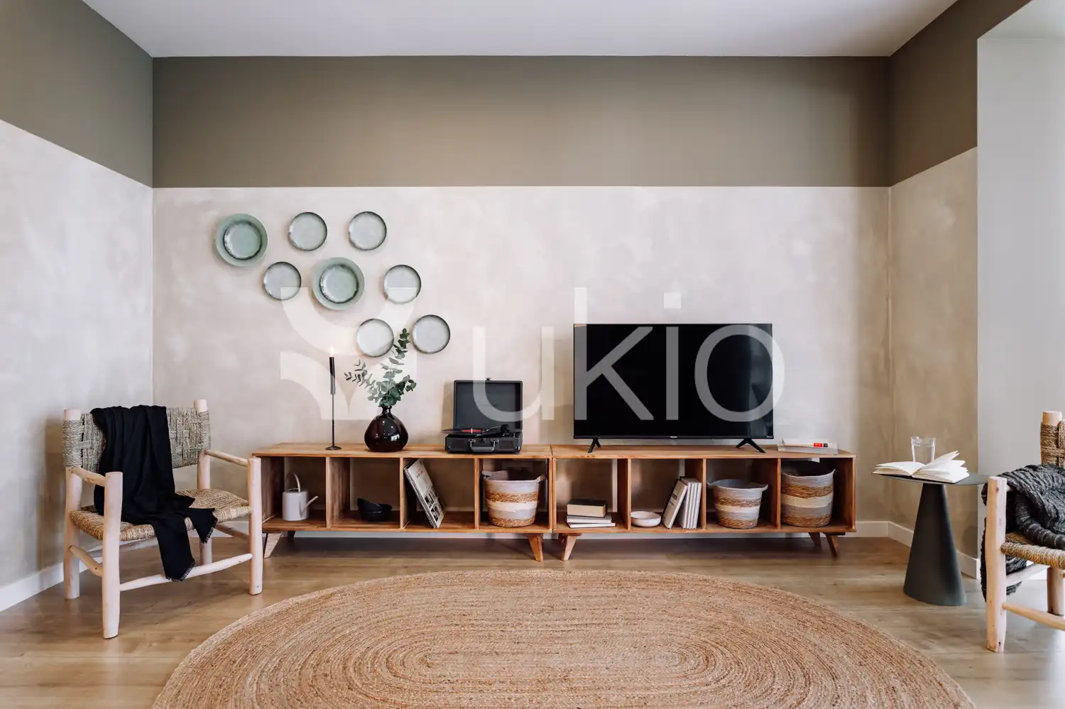Living room of Apartments for rent in Barcelona  with Air Conditioner, Heating and Furnished