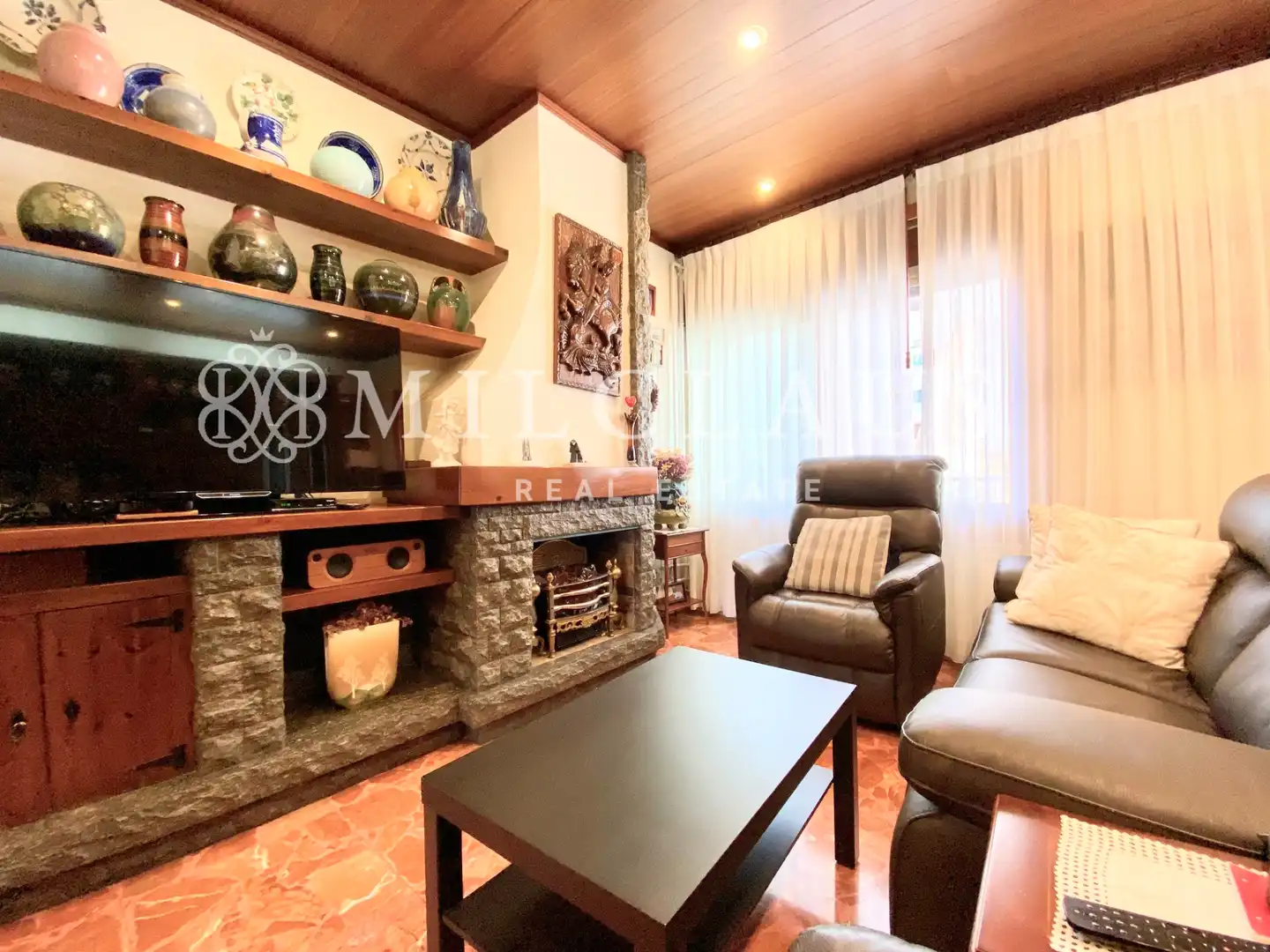 Sala d'estar de Casa adosada en venda en Sabadell amb Aire condicionat, Calefacció i Terrassa