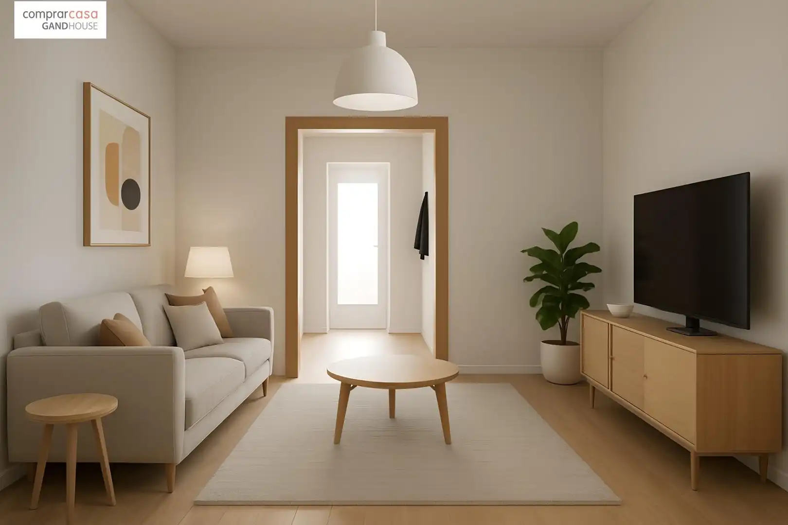 Sala de estar de Piso en venta en Sant Martí