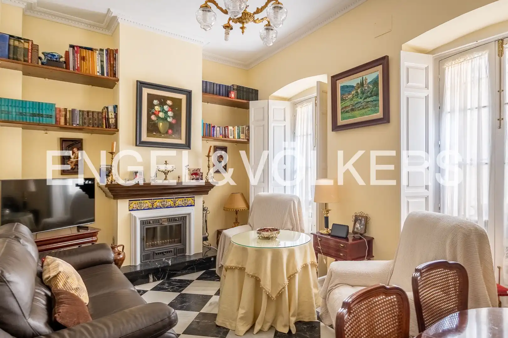 Wohnzimmer von Haus oder Chalet zum Verkauf in Sevilla mit Klimaanlage, Heizung und Balkon