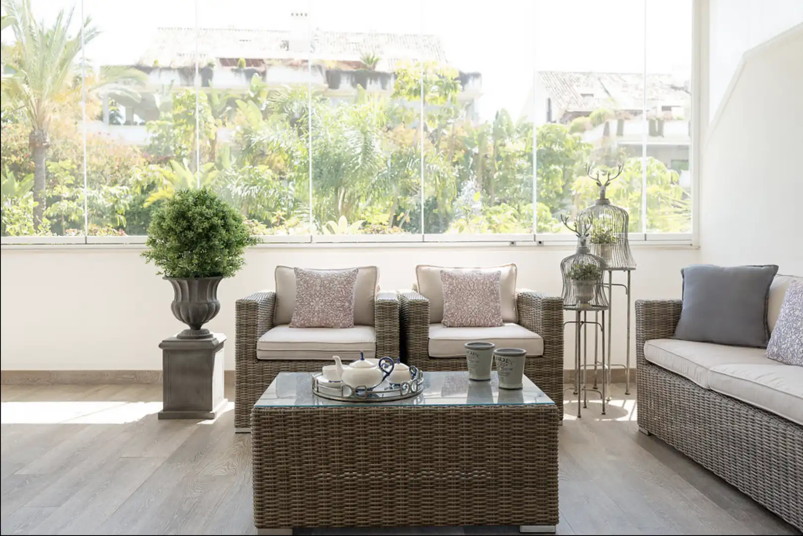 Terrassa de Apartament de lloguer en Marbella amb Aire condicionat, Terrassa i Moblat