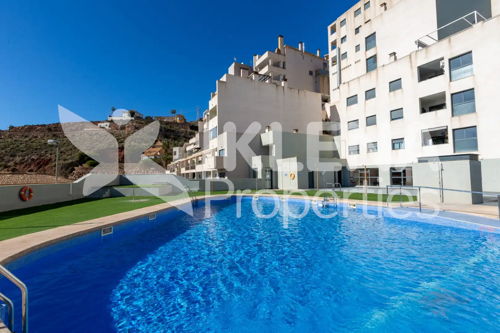 Piscina de Apartament en venda en Vícar amb Aire condicionat, Jardí privat i Terrassa