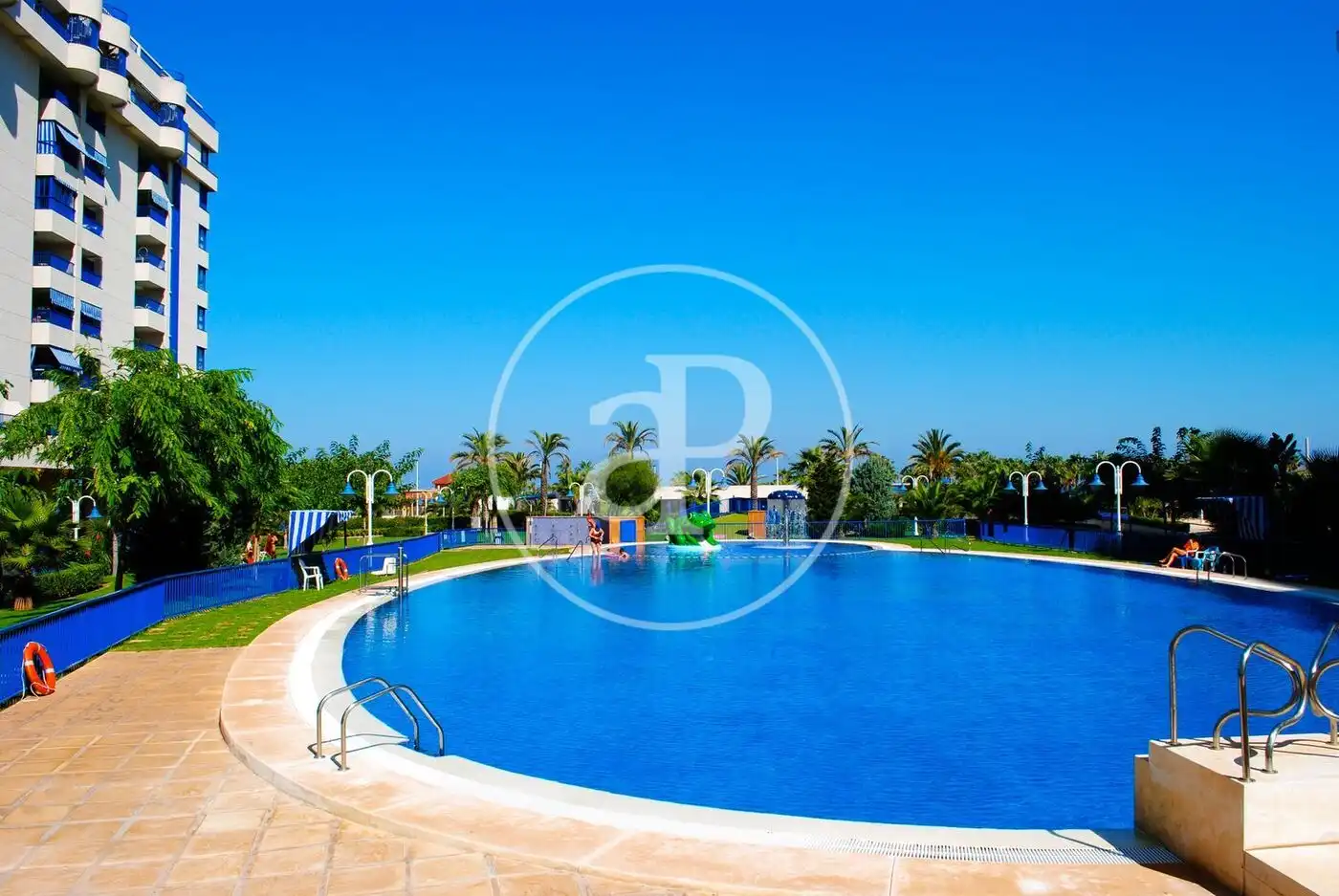 Swimming pool of Flat for rent in Alboraya  with Air Conditioner, Heating and Private garden