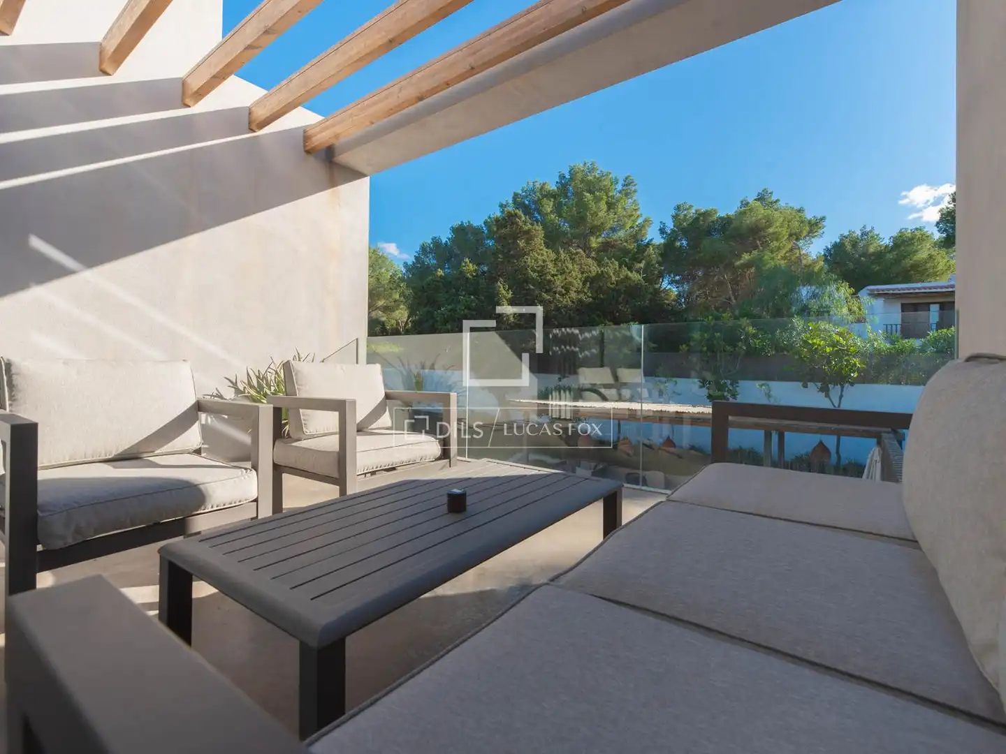 Terrassa de Casa o xalet en venda en Sant Josep de sa Talaia amb Aire condicionat, Calefacció i Jardí privat