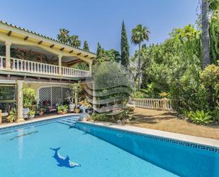 Garden of Single-family semi-detached for sale in Marbella  with Air Conditioner, Terrace and Swimming Pool