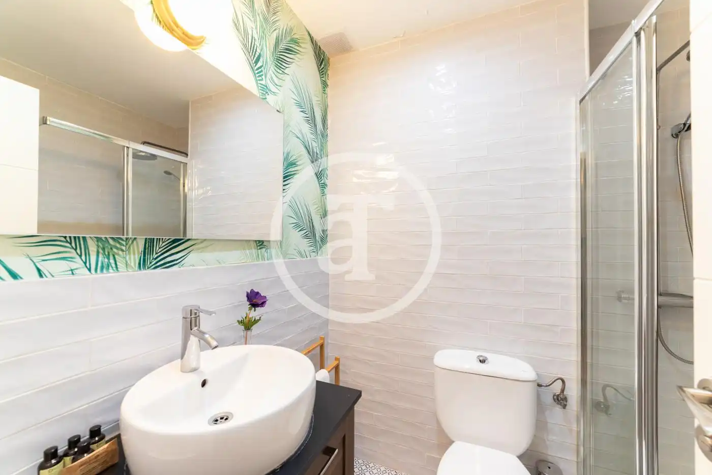 Badezimmer von Wohnung zur Miete in Madrid mit Klimaanlage, Möbliert und Ofen