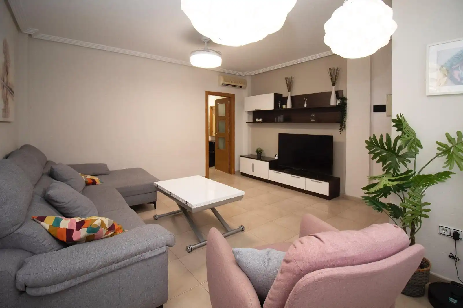 Sala de estar de Casa adosada en venta en San Javier con Aire acondicionado, Jardín privado y Terraza