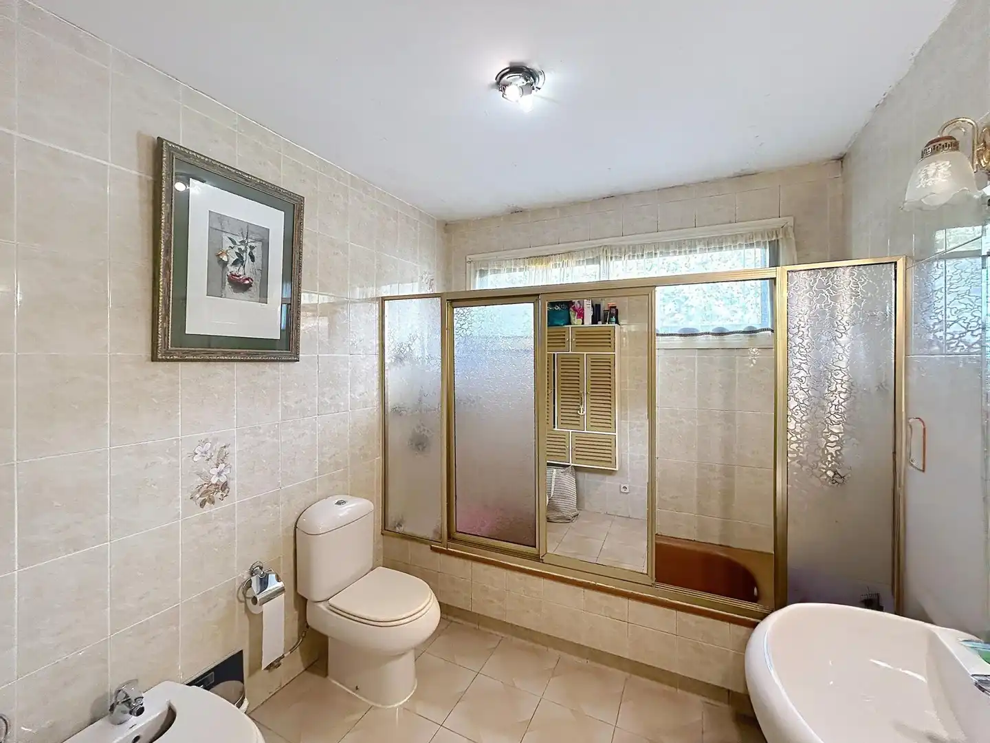 Bany de Casa o xalet en venda en Teo amb Terrassa i Piscina