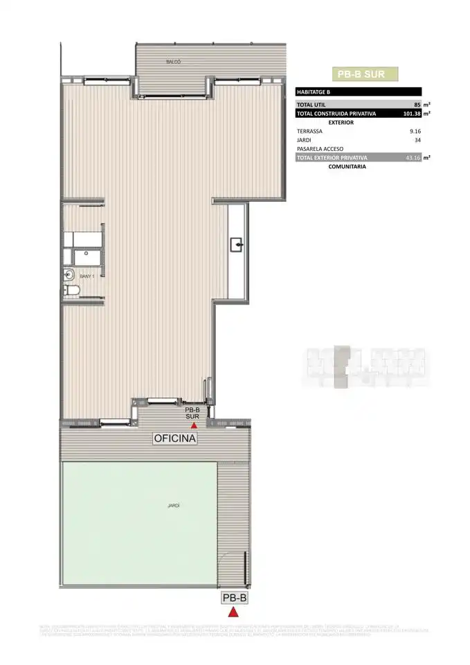 Büro zum Verkauf in Dosrius