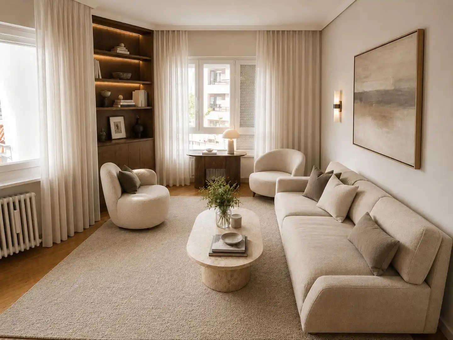 Sala de estar de Piso en venta en Getxo  con Calefacción, Terraza y Trastero