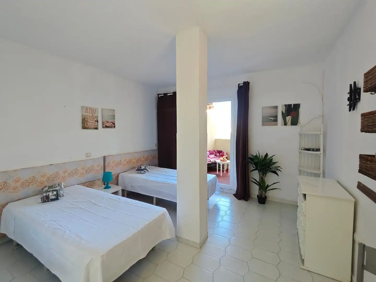 Dormitori de Estudi de lloguer en Benalmádena amb Jardí privat, Terrassa i Moblat