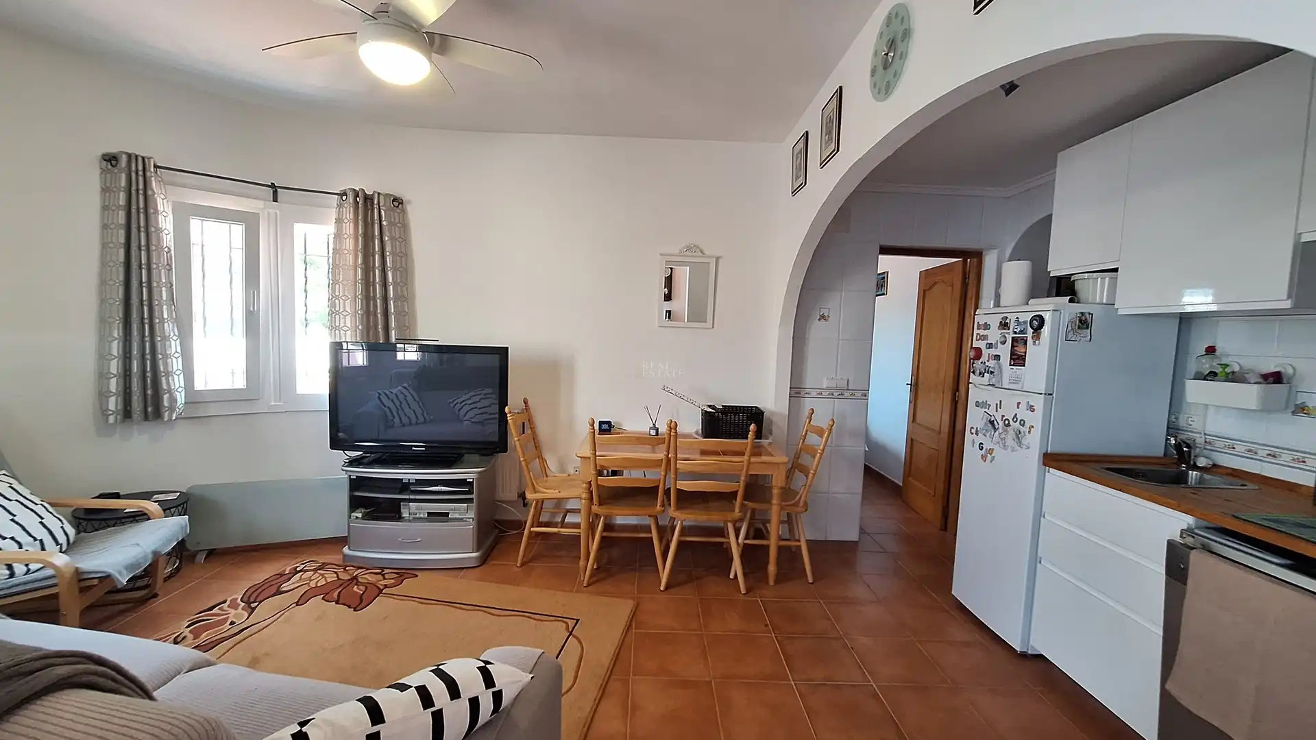 Living room of Houses for sale in El Ràfol d'Almúnia  with Air Conditioner, Heating and Terrace