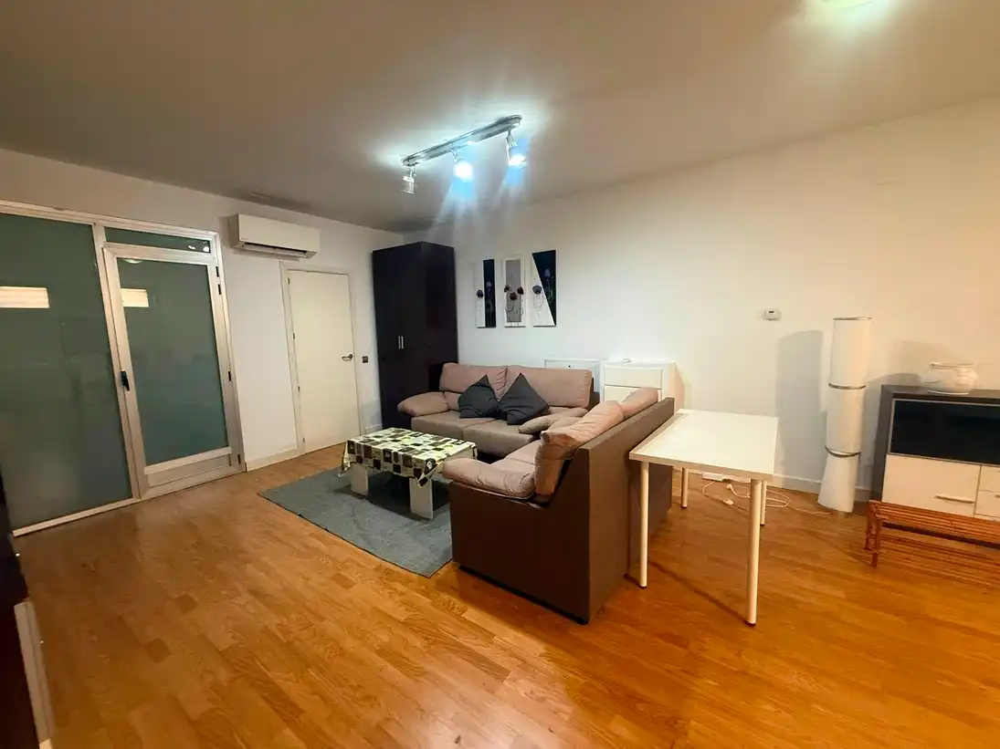 Sala d'estar de Planta baixa de lloguer en Madrid amb Aire condicionat, Calefacció i Moblat