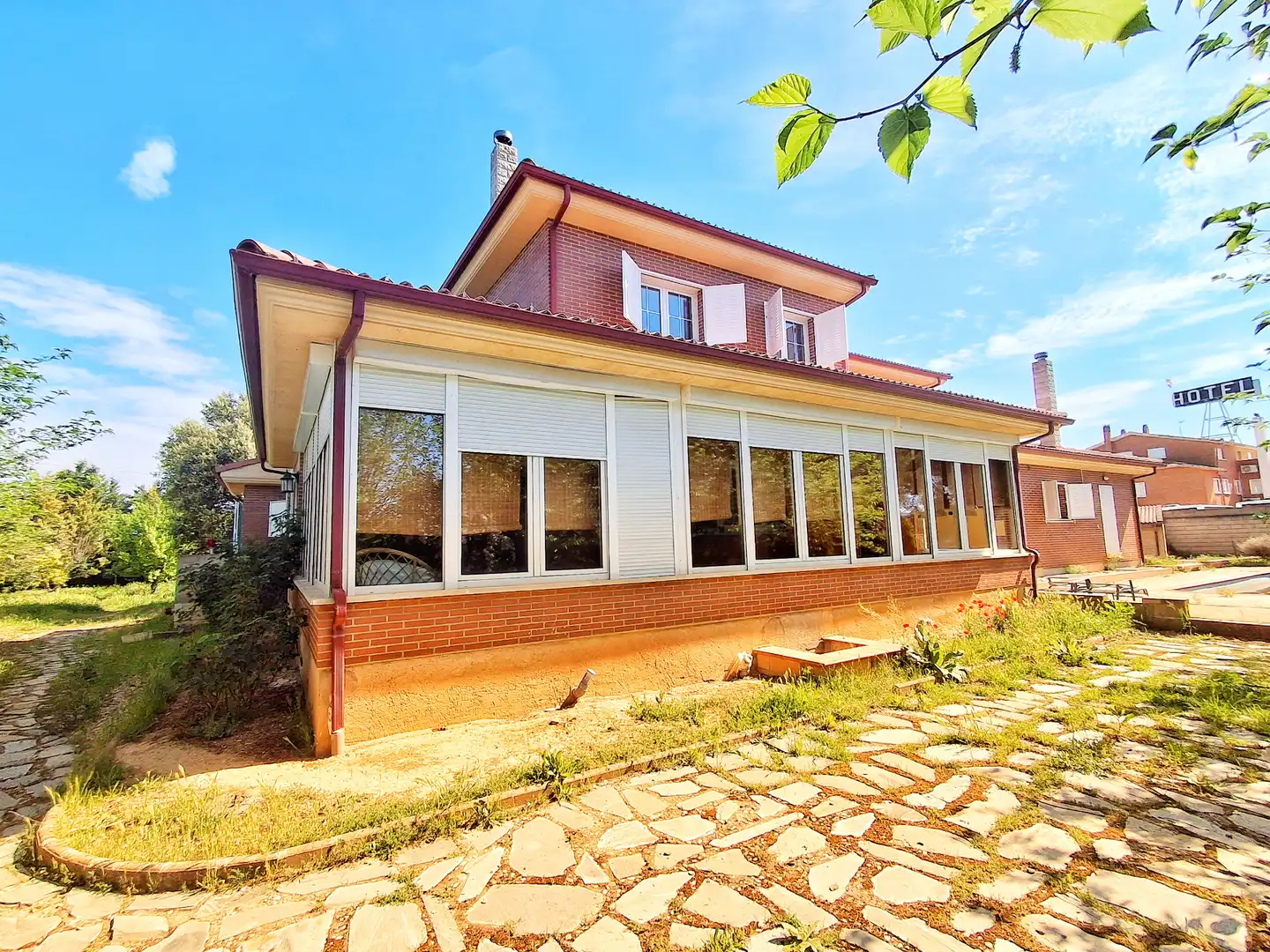 Exterior view of Houses for sale in Vadocondes  with Heating, Private garden and Parquet flooring