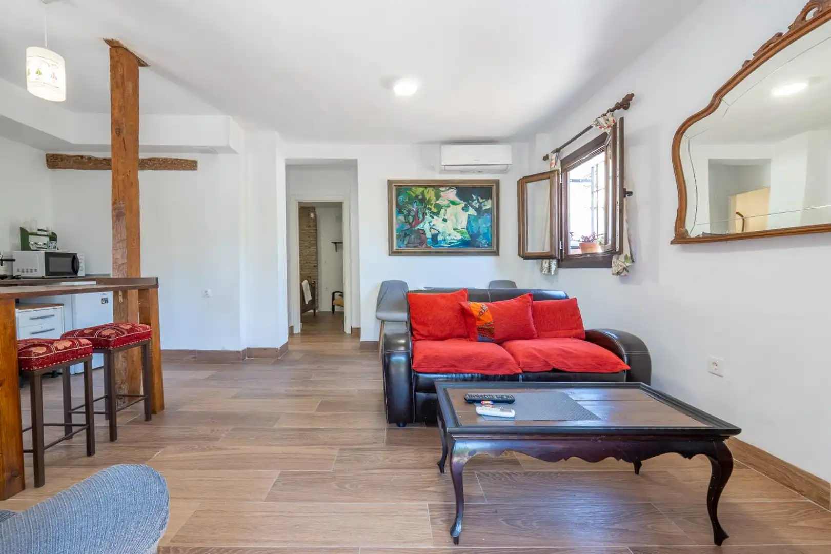 Living room of Houses for sale in Granada  with Air Conditioner, Terrace and Furnished