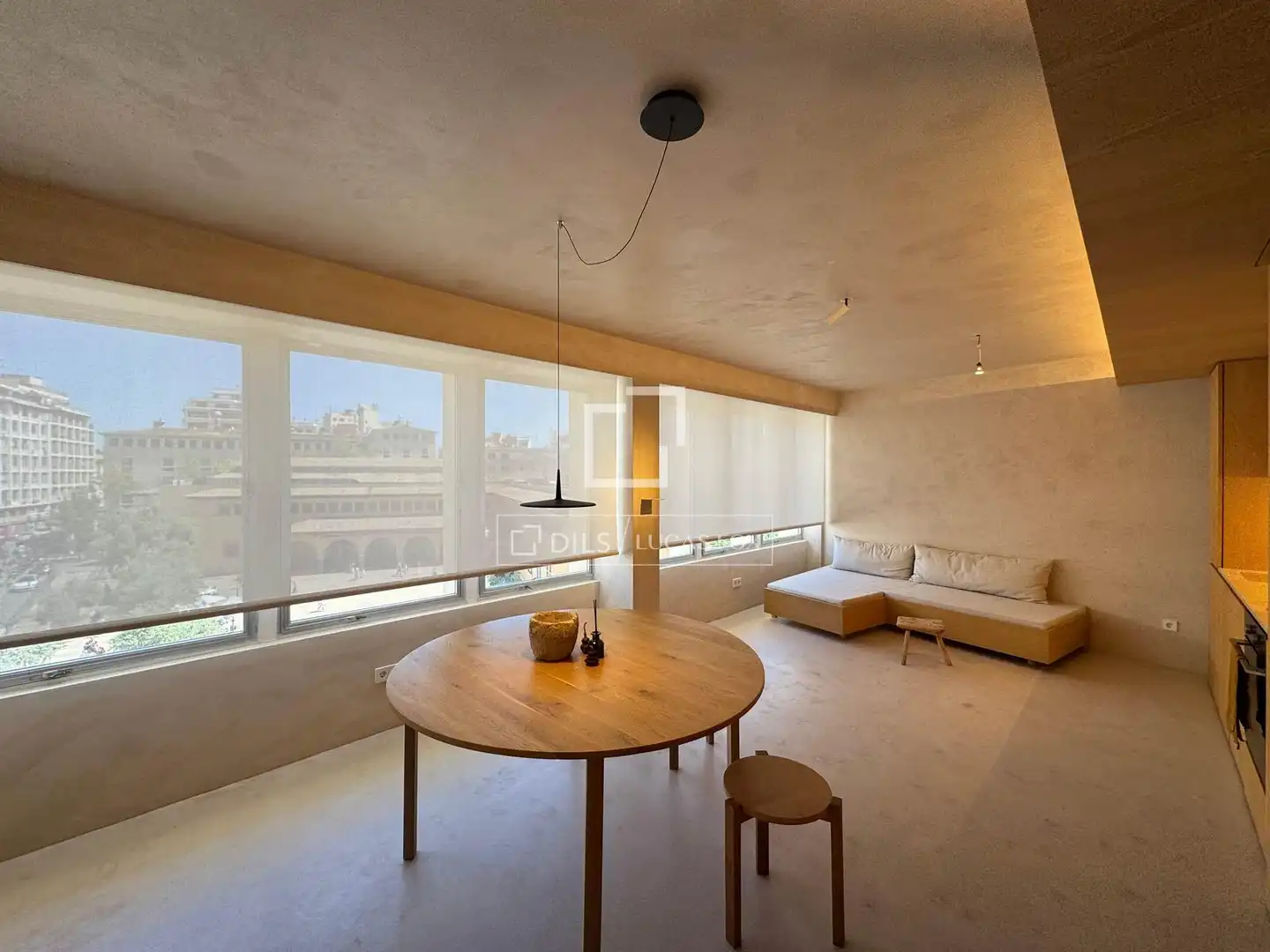 Living room of Flat for rent in  Palma de Mallorca  with Air Conditioner, Heating and Parquet flooring