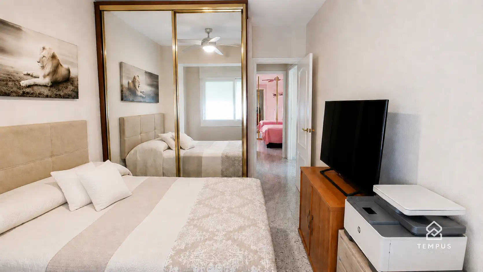 Bedroom of Flat for sale in Córdoba  with Air Conditioner, Terrace and Furnished